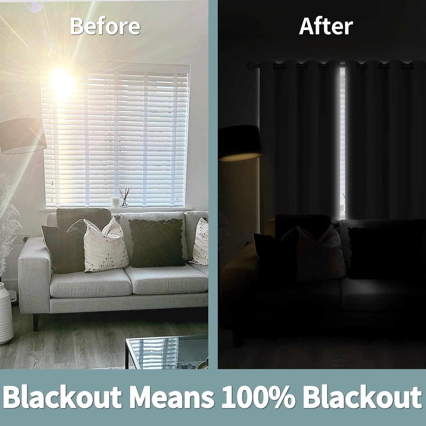 BGment Thermal Insulated 100% Blackout Curtains for Bedroom